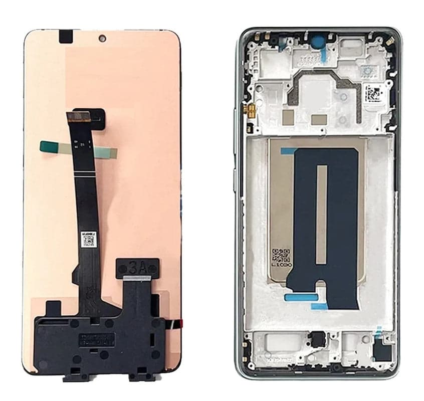 Lcd Display Folder Combo for Xiaomi Redmi MI POCO X6 PRO Black (With Frame) - image 1