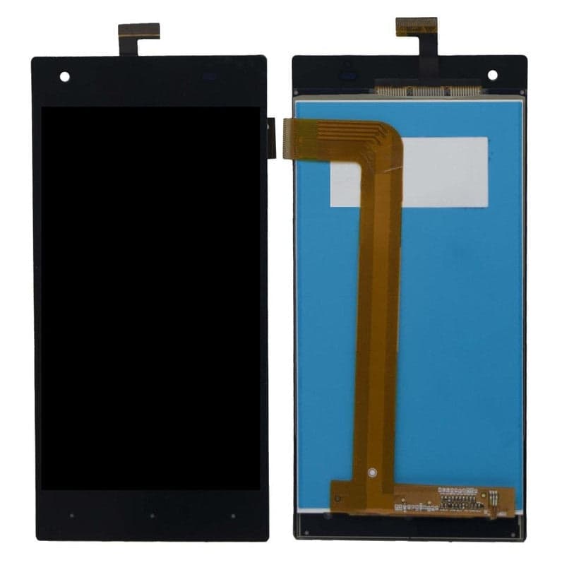 Lcd Display Folder Combo for XOLO Cube 5.0 Black - image 1