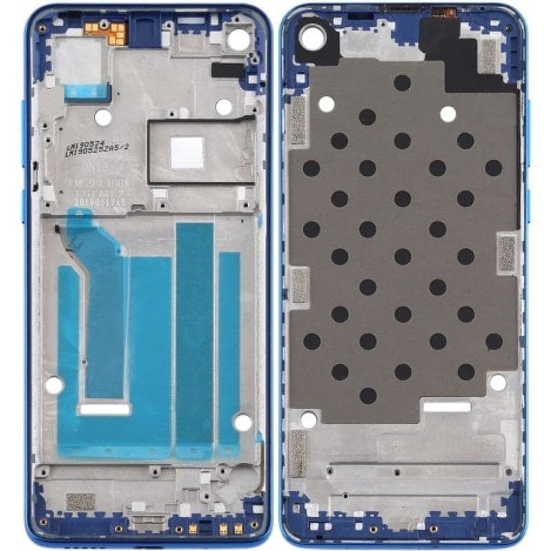 Lcd Frame Middle Chassis for Motorola Moto One Vision Blue - image 1
