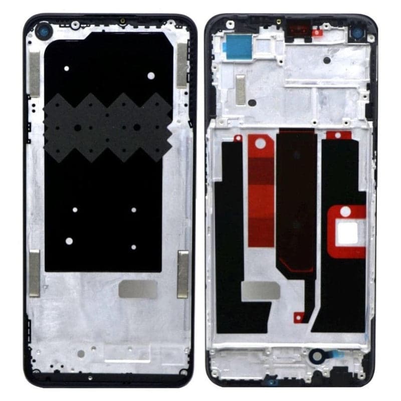 Lcd Frame Middle Chassis for Oppo A74 5G Black - image 1