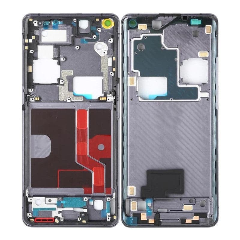 Lcd Frame Middle Chassis for Oppo Find X2 Black - image 1
