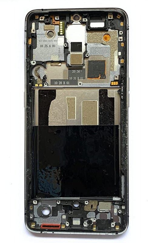 Lcd Frame Middle Chassis for Realme X2 Pro Silver - image 1