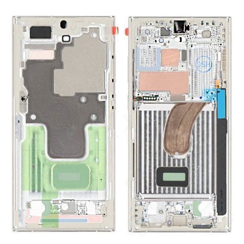 LCD Frame Middle Chassis for Samsung Galaxy S23 Ultra CreamWhite - image 1