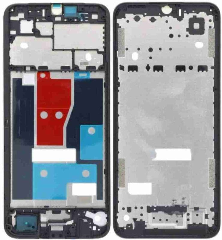 Lcd Frame Middle Chassis for Realme C30 Black - image 1