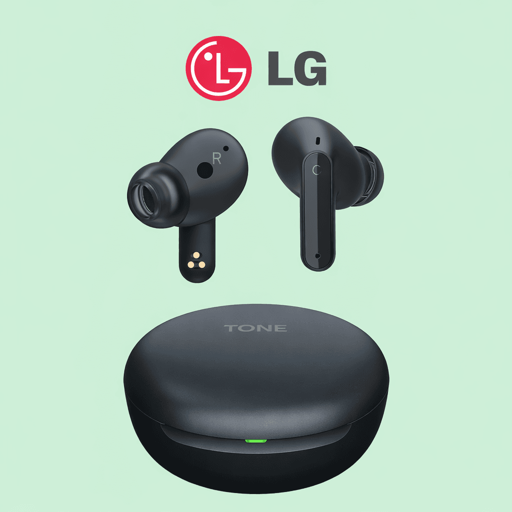 LG Tone Free FP5 Replacement Left/Right Earbud & Charging Case β White / Left Side - image 1