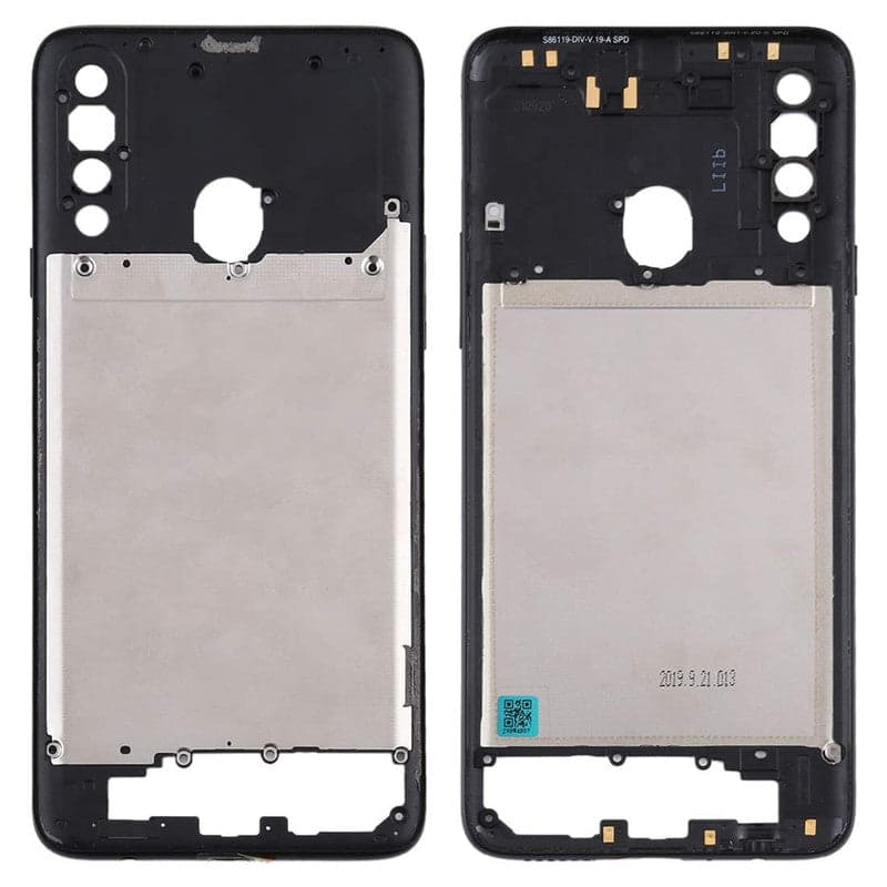 Middle Ring Outer Frame for Samsung Galaxy A20S Black - image 1