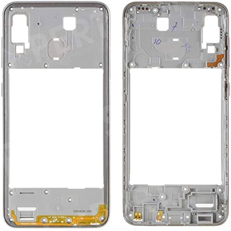 Middle Ring Outer Frame for Samsung Galaxy A30 White - image 1