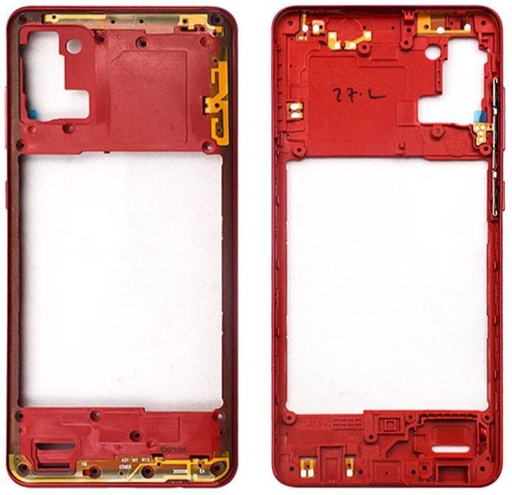 Middle Ring Outer Frame for Samsung Galaxy A31 Red - image 1