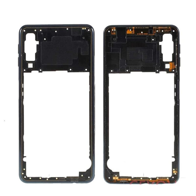 Middle Ring Outer Frame for Samsung Galaxy A7 2018 Black - image 1
