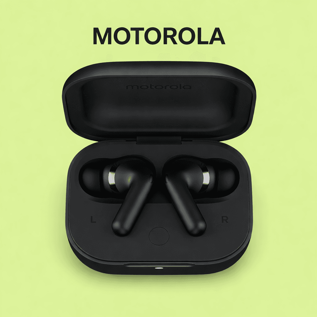 Motorola Moto Buds+ (Plus) Replacement Left/Right Earbud & Charging Case — Grey / Left Side - image 1