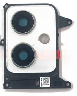 Back Camera Glass Lens with Frame Compatible for Xiaomi Redmi Note 12 White - image 1