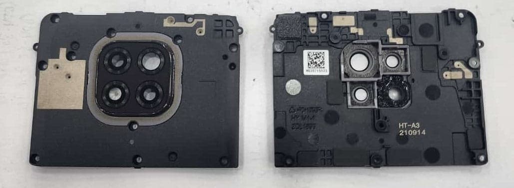 Back Camera Glass Lens with Frame for Moto G Power 2021 Black - image 1