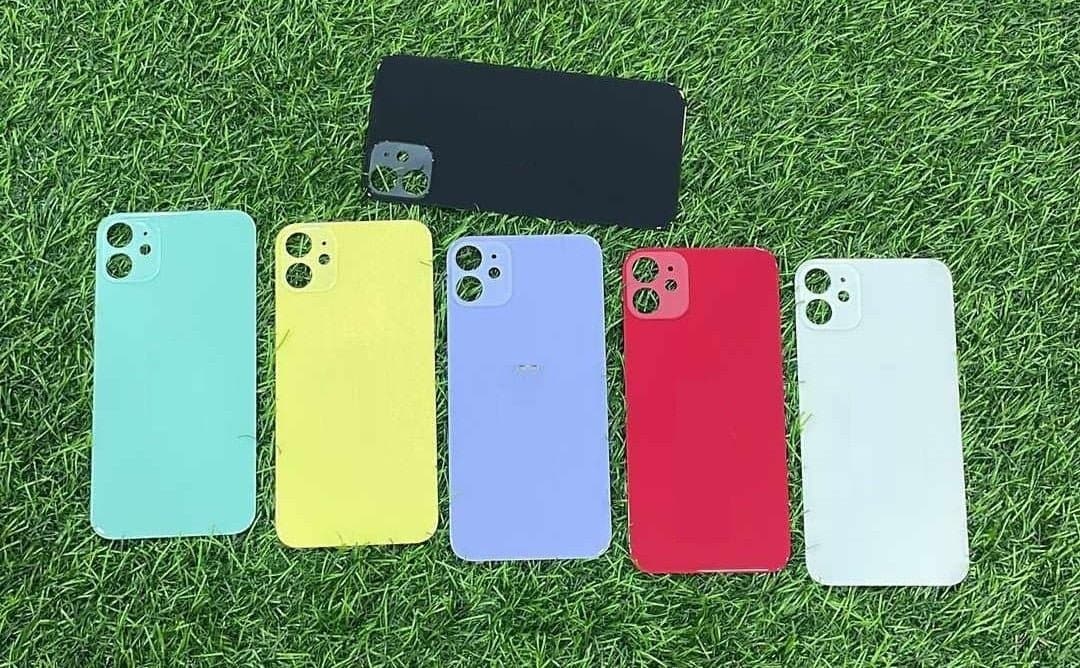 Mozomart Back Panel Glass for iPhone 11 : Blue - image 1