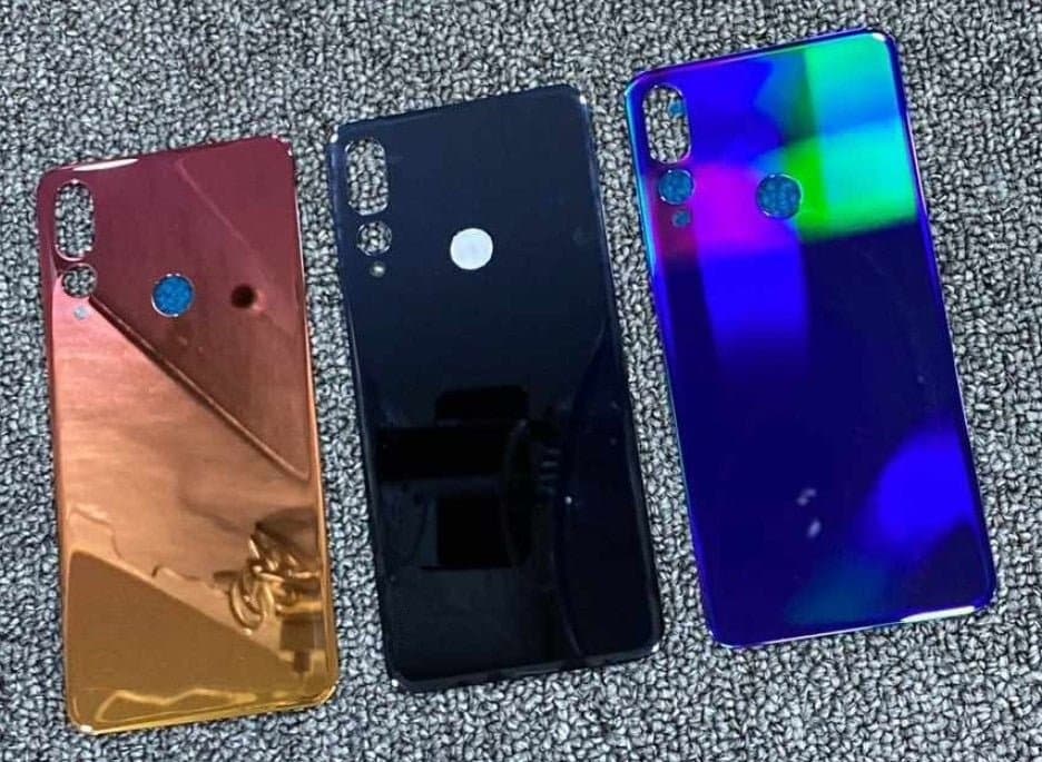 Mozomart Back Panel Glass for Lenovo Z5S : Black - image 1