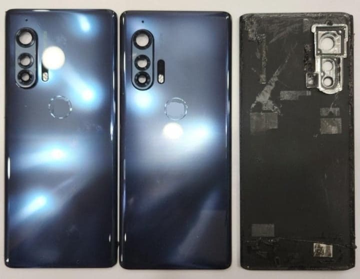 Mozomart Back Panel Glass with Camera Lens for Moto Edge Plus : Black - image 1
