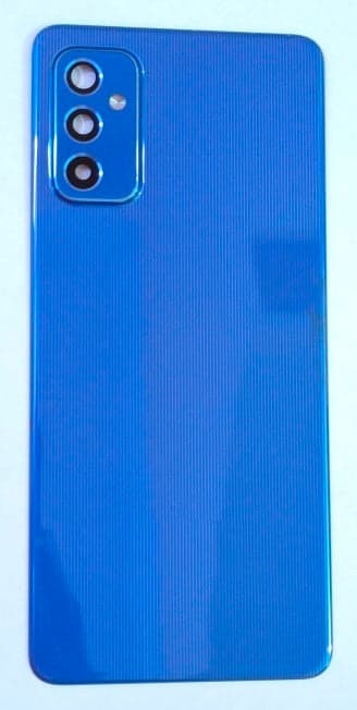 Mozomart Back Panel Glass with Camera Lens for Samsung Galaxy M52 : Blue - image 1