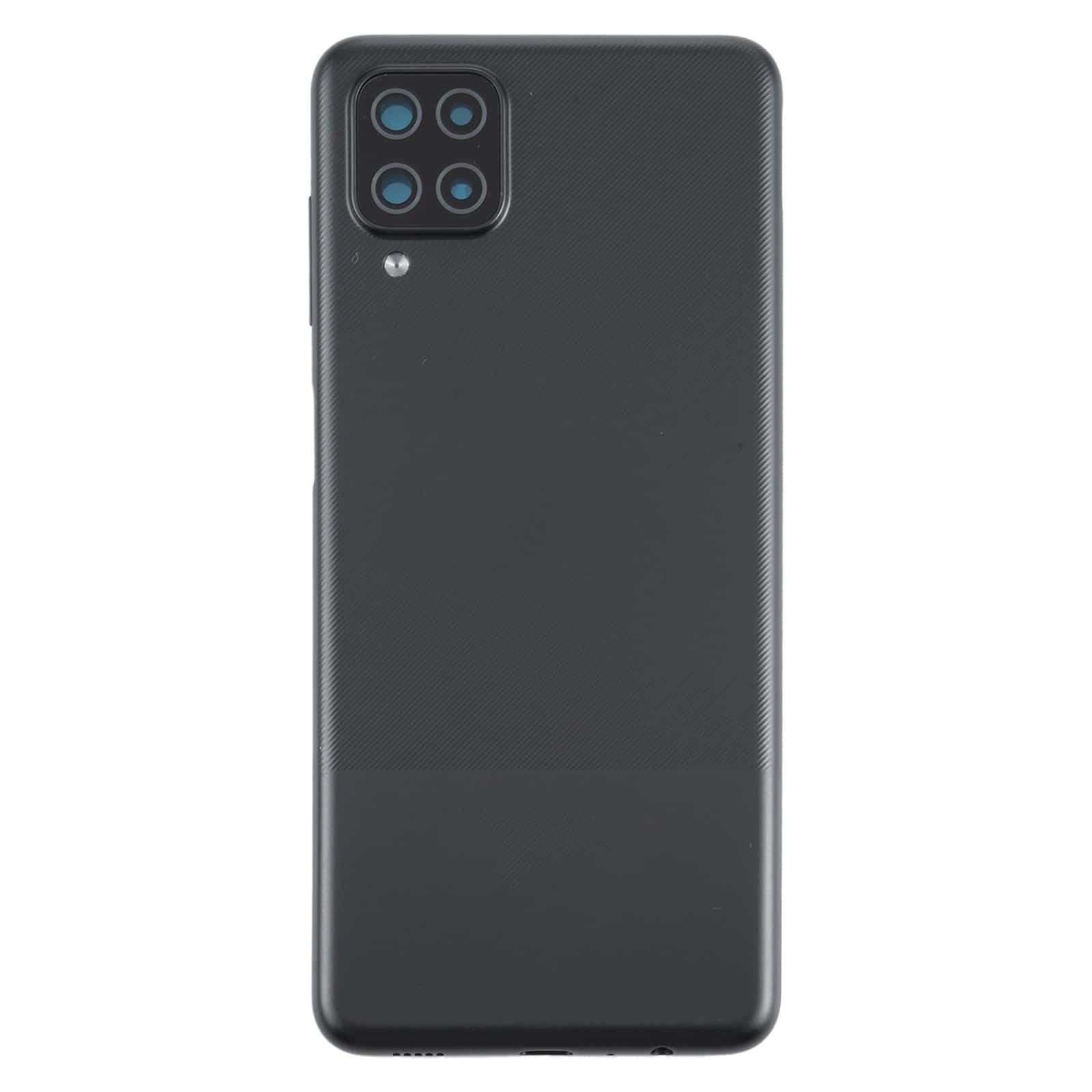 Back Panel Cover for Samsung Galaxy A12 Black - image 1