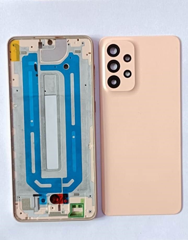 Back Panel With Middle Frame for Samsung Galaxy A33 5G : Awesome Peach - image 1