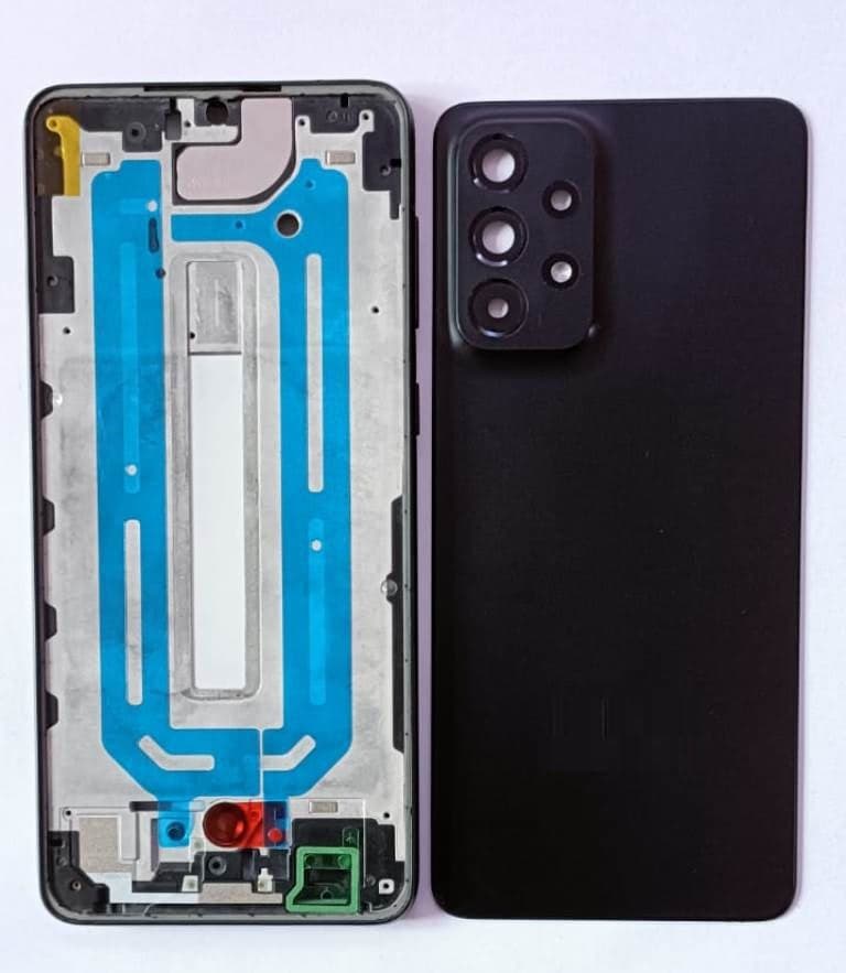 Back Panel With Middle Frame for Samsung Galaxy A33 5G : Black - image 1