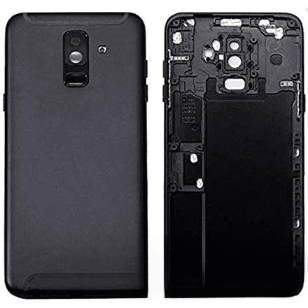 Mozomart Back Panel Housing Body for Samsung Galaxy A6 Plus Black - image 1