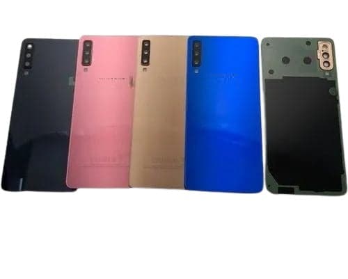 Back Panel with Lens for Samsung Galaxy A7 2018 Black - image 1