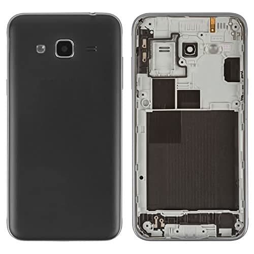 Mozomart Back Panel Housing Body for Samsung Galaxy J3 2016 Black - image 1