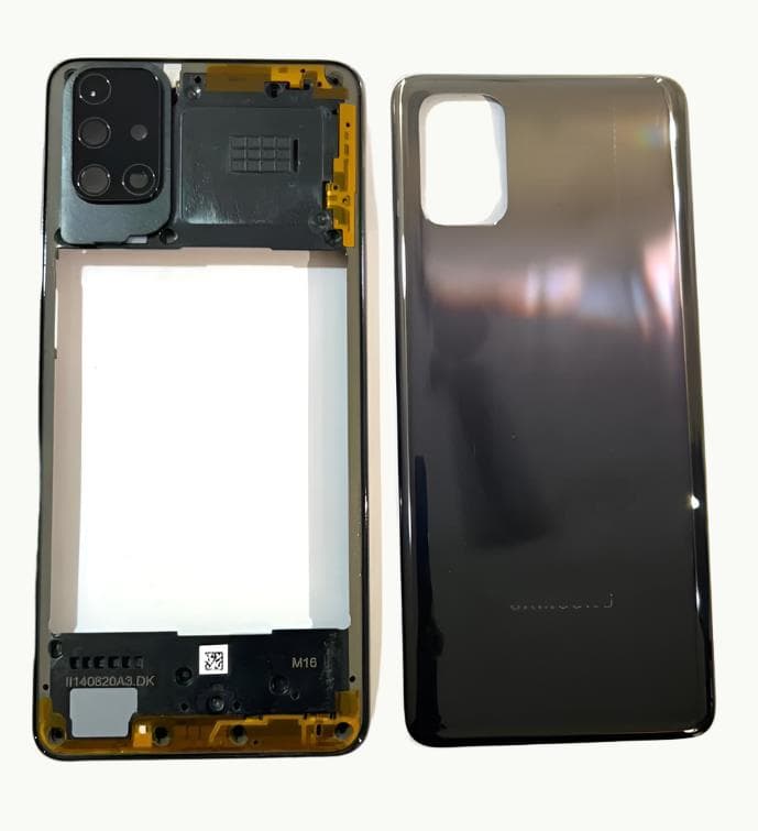 Back Panel With Middle Ring for Samsung Galaxy M31S Grey - image 1