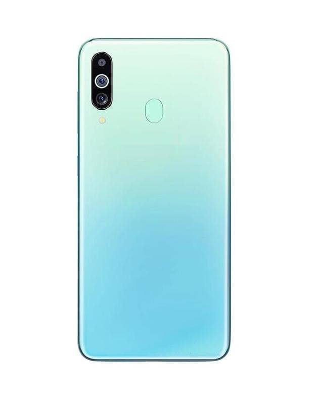 Back Panel With Middle Ring for Samsung Galaxy M40 Light Blue - image 1