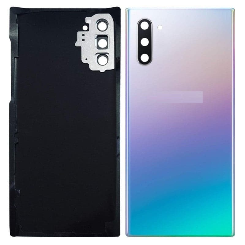 Back Panel Glass With Camera Glass Lens for Samsung Galaxy Note 10 Aqua - image 1