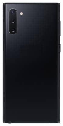 Back Panel Glass With Camera Glass Lens for Samsung Galaxy Note 10 Black - image 1