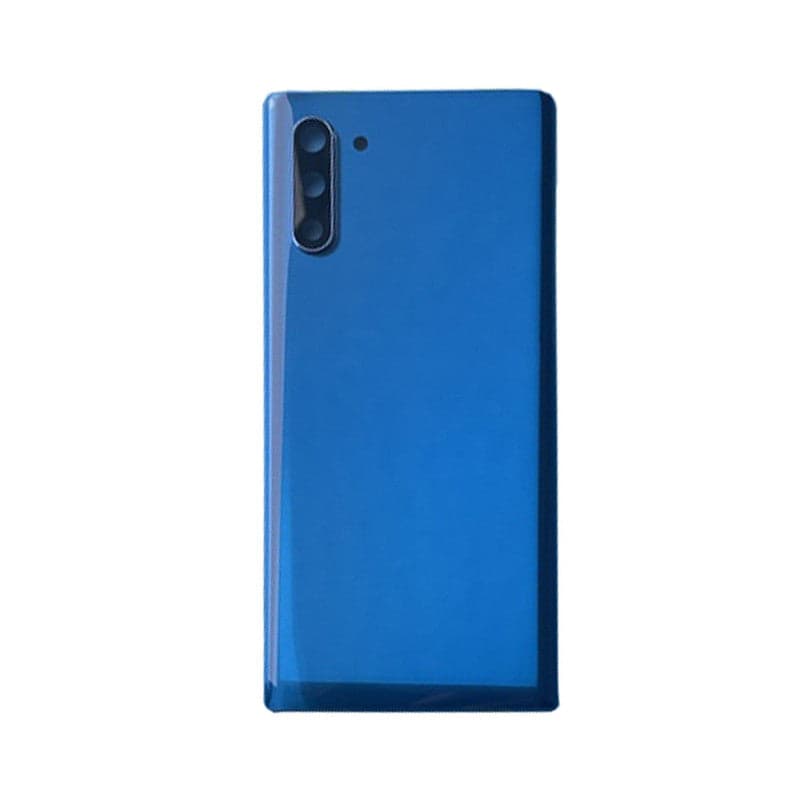 Back Panel Glass With Camera Glass Lens for Samsung Galaxy Note 10 Blue - image 1