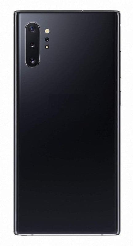 Back Panel Glass With Camera Glass Lens for Samsung Galaxy Note 10 Plus Black - image 1