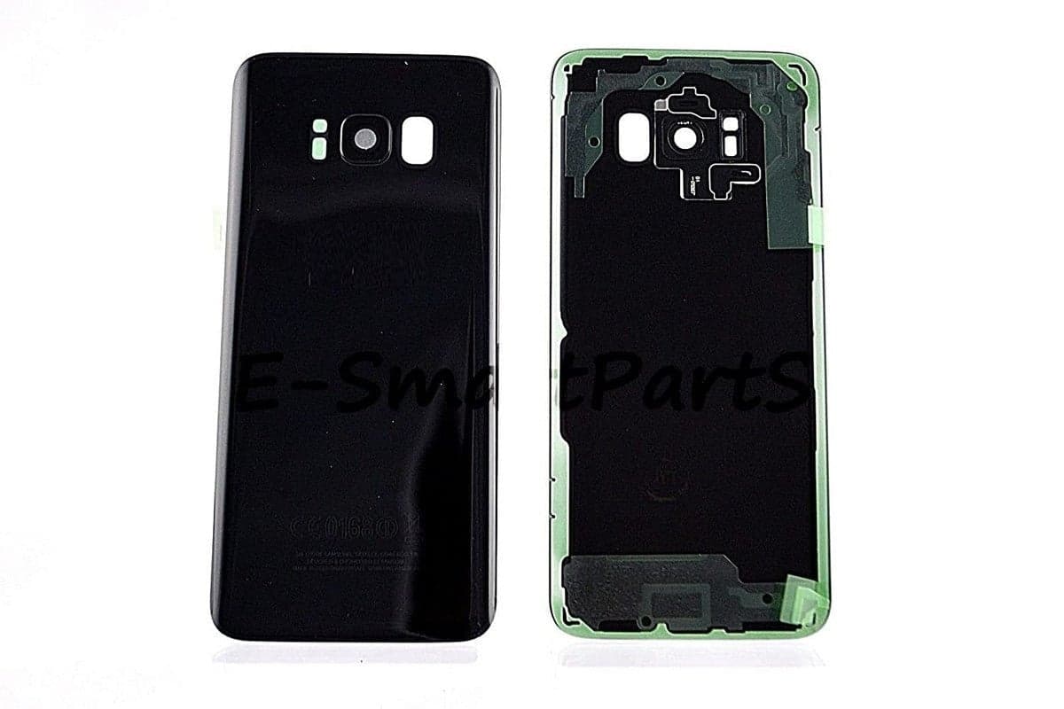 Back Panel With Camera Lens for Samsung Galaxy S8 Plus Black - image 1