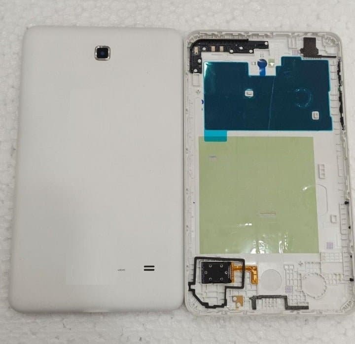 Mozomart Battery Door Back Panel Housing with Camera Lens for Samsung Tab 4 (T231) : White - image 1
