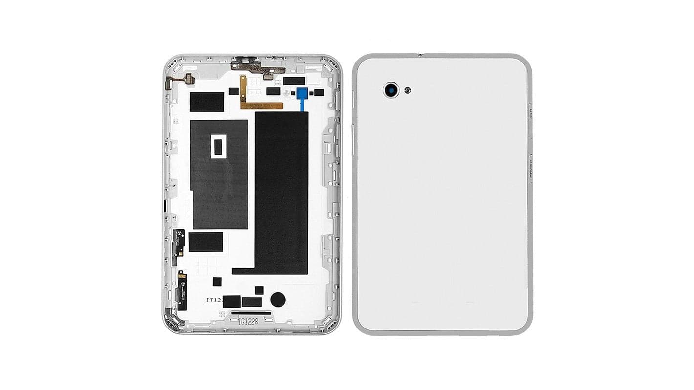 Mozomart Battery Door Back Panel Housing with Camera Lens for Samsung Tab 7.0 Plus (P6200) : White - image 1