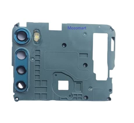 Camera Glass Lens with Frame for Moto One Fusion Plus Blue - image 1