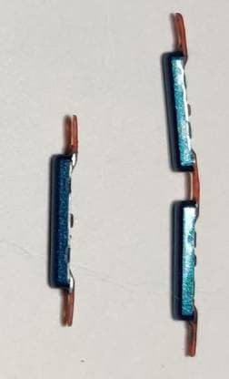 Mozomart External Side Button Out Keys for Samsung Galaxy A21 Blue - image 1