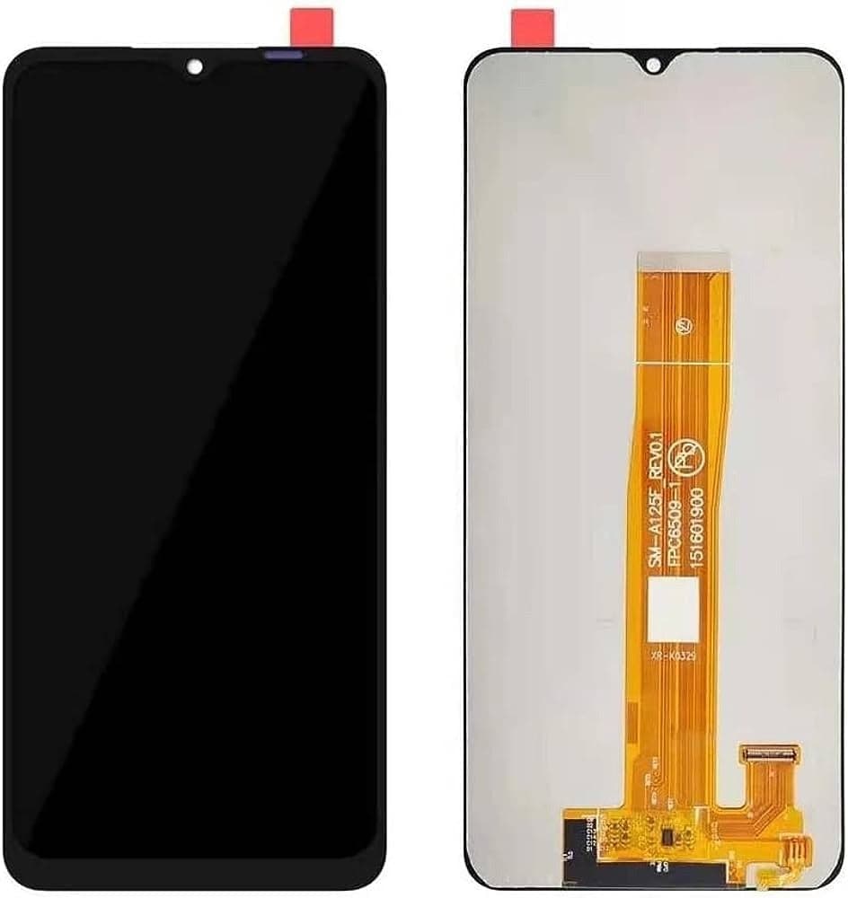 Mozomart Lcd Display Combo Folder for Samsung A12 Black - image 1