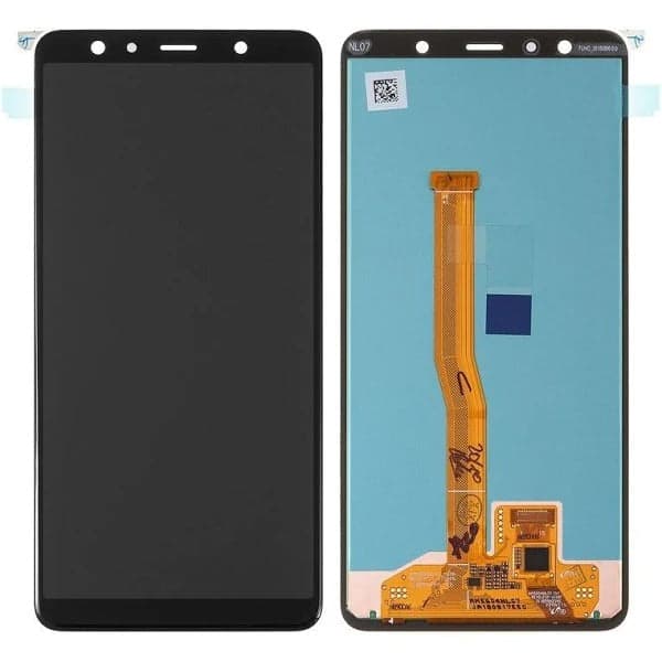 Mozomart Lcd Display Combo Folder for Samsung A7 2018 (A750) : Black - image 1