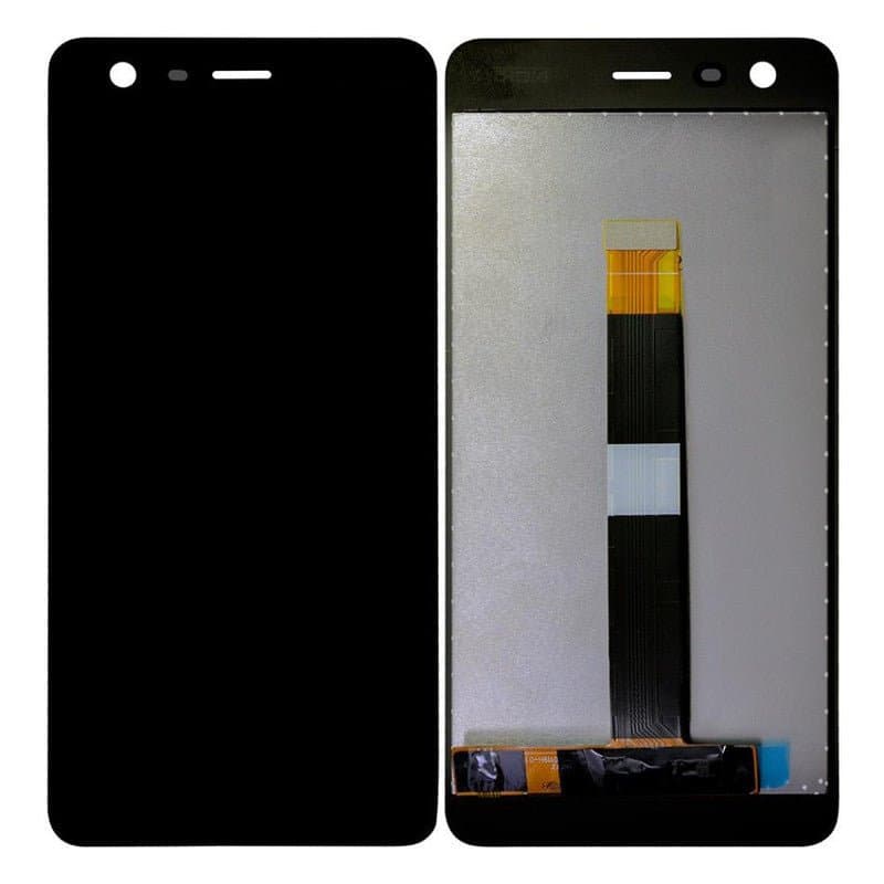 Mozomart Lcd Display Folder for Nokia 2 Black - image 1