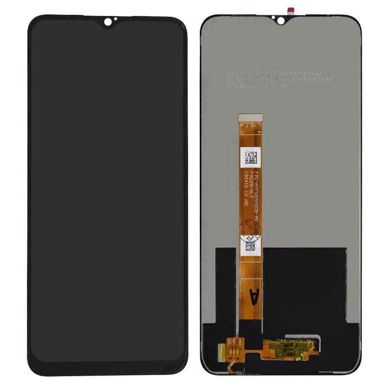 Lcd Display Combo Folder for Realme Narzo 10A Black - image 1