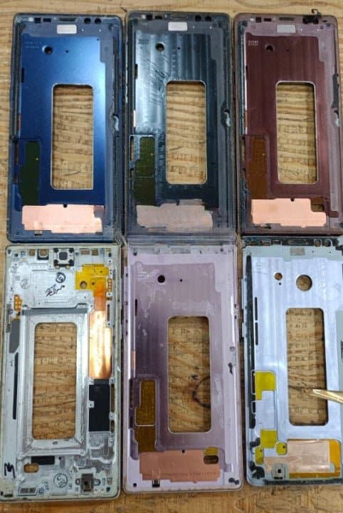 Mozomart Lcd Display Middle Frame for Samsung Galaxy Note 9 : Brown - image 1
