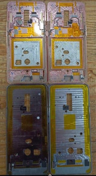 Mozomart Lcd Display Middle Frame for Samsung Galaxy Note A80 : Rose Gold - image 1