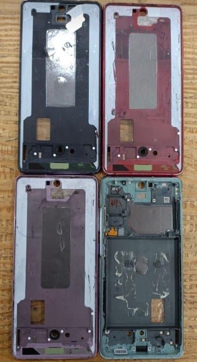 Lcd Frame Middle Chassis for Samsung Galaxy S20FE : Green - image 1