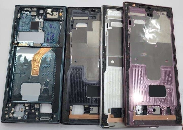 Mozomart Lcd Display Middle Frame for Samsung Galaxy S22 Ultra : Blue - image 1