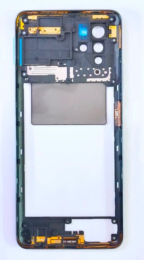 Mozomart LCD Middle Frame Out Ring with NFC Keys for Infinix Note 10 Pro : Silver - image 1