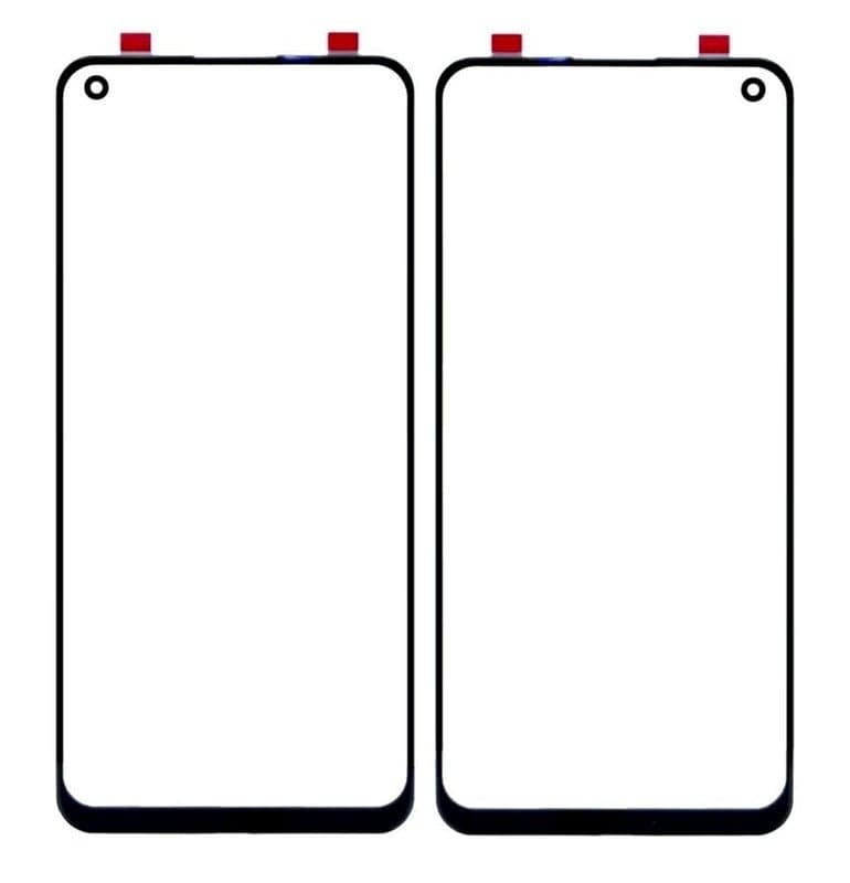 Touch Screen Front Glass for Realme 8 Pro Black - image 1