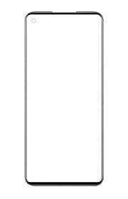 Touch Screen Front Glass for Realme Narzo 30 Black - image 1