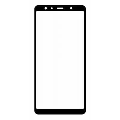 Mozomart Touch Screen Front Glass for Samsung Galaxy A7 2018 Black - image 1