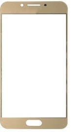 Mozomart Touch Screen Front Glass for Samsung Galaxy C5 Pro Gold - image 1